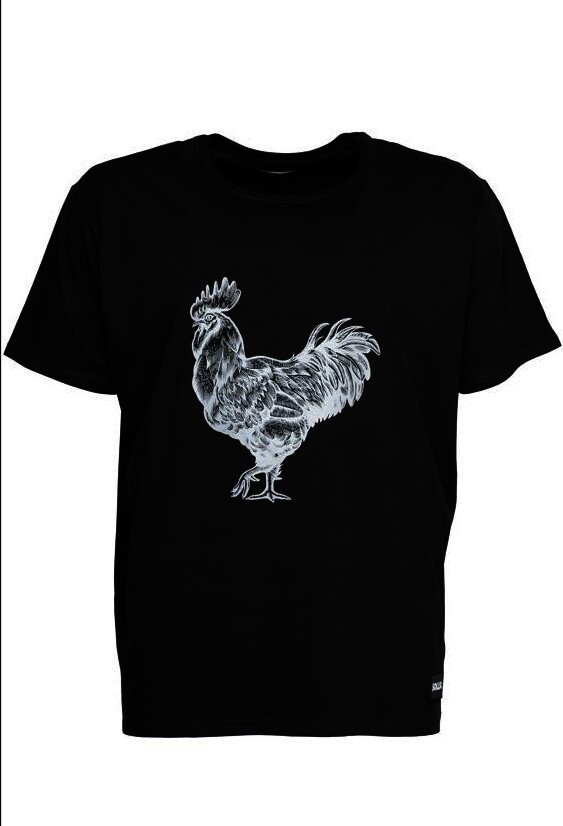 SOLLSO. T-Shirt "Rooster", Farbe Dark Black, Größe L