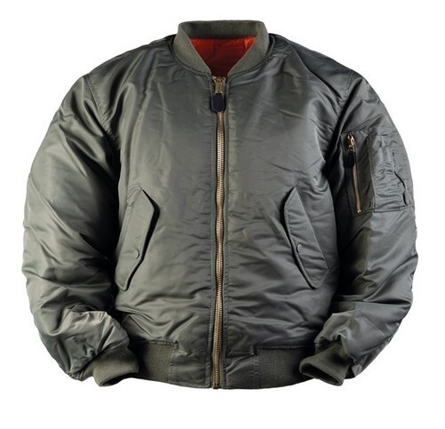 US FLIEGERJACKE 'MA1® BASIC', OLIV, GR.M