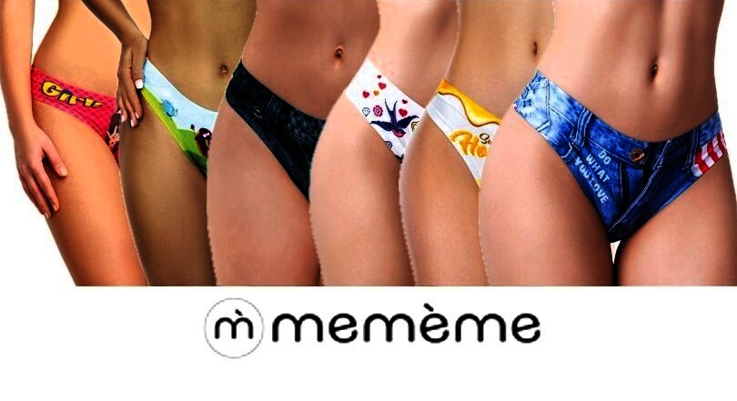 Memème JEANS AMERICAN FLAG Tanga, Größe M