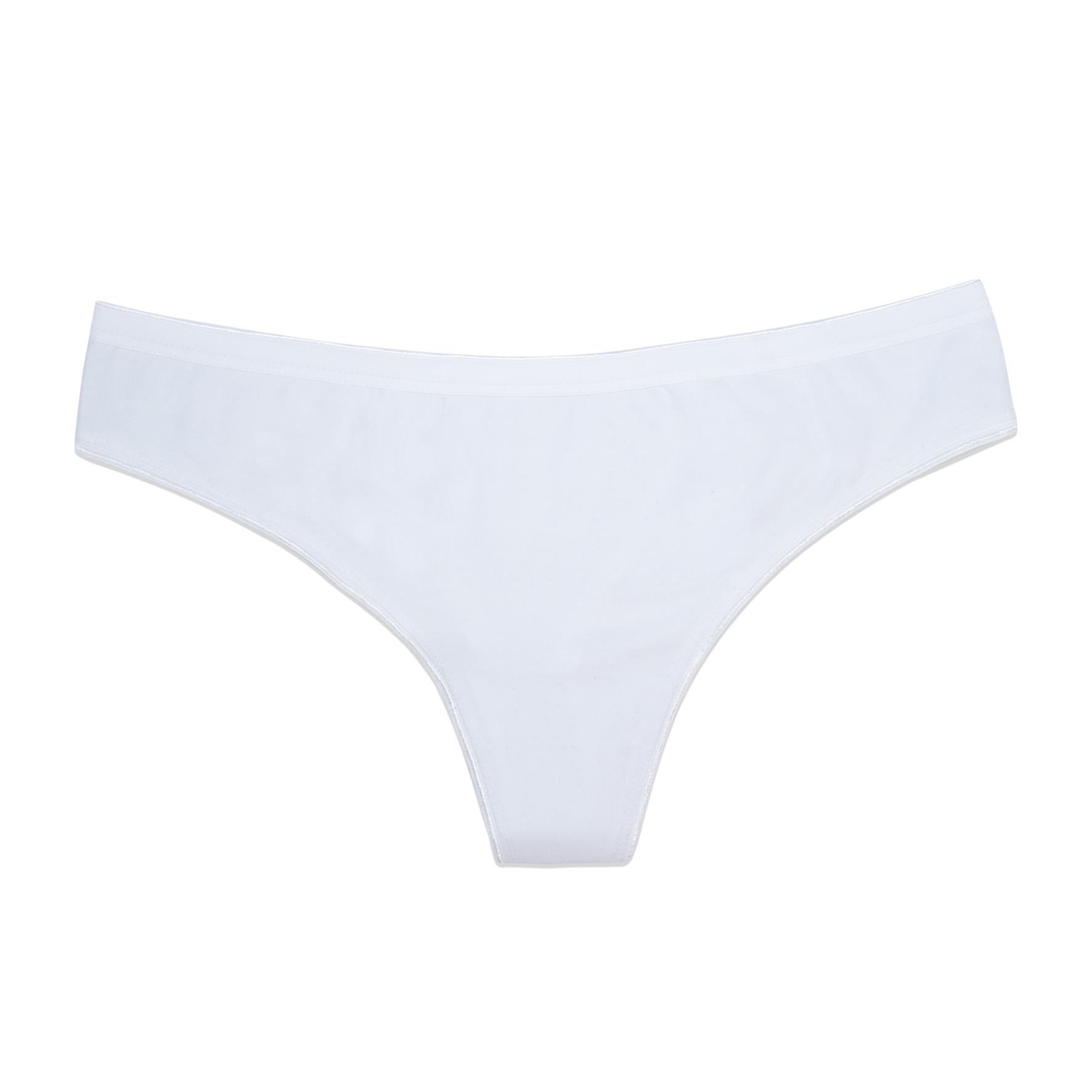 Damen Tanga 10112, Weiß, 2 x 3er Pack, Gr.44/46