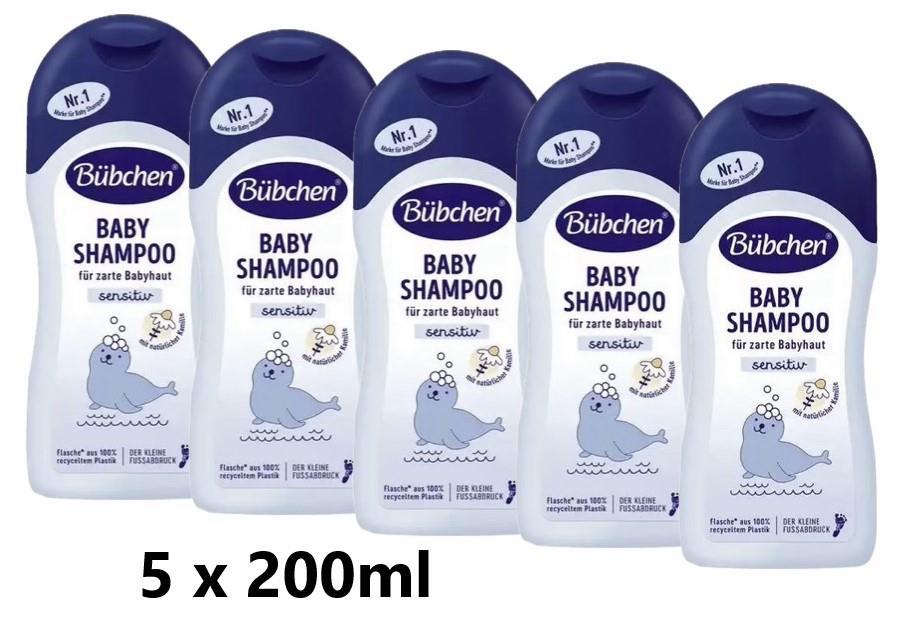 Bübchen Baby-Shampoo sensitiv, 5 x 200ml
