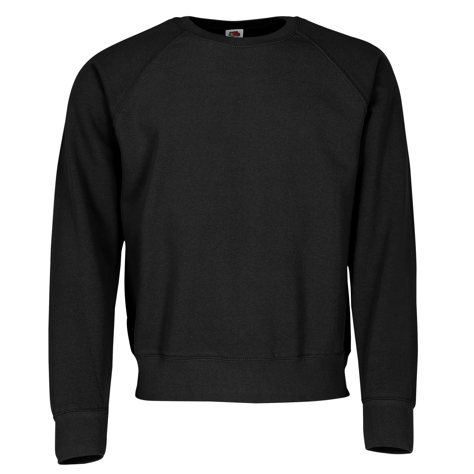 Fruit of the Loom  "Classic Raglan"  Sweatshirt, Schwarz, Gr.L
