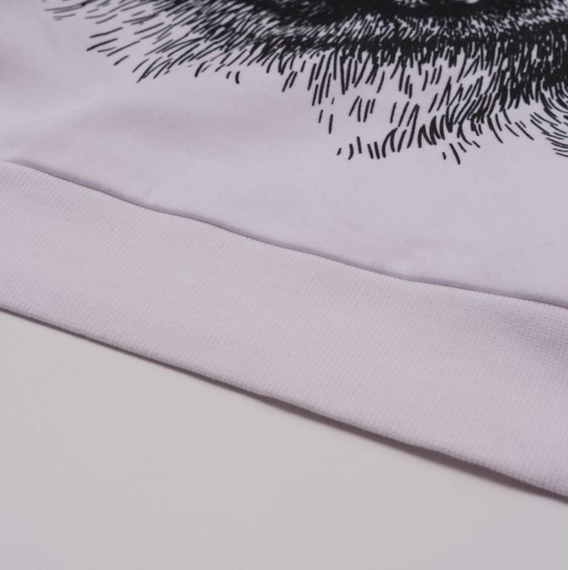 SOLLSO. Hoodie „Winterbear“, Farbe Melange White, Größe 8XL SOLLSO. Hoodie „Winterbear“, Farbe Melange White, Größe 8XL