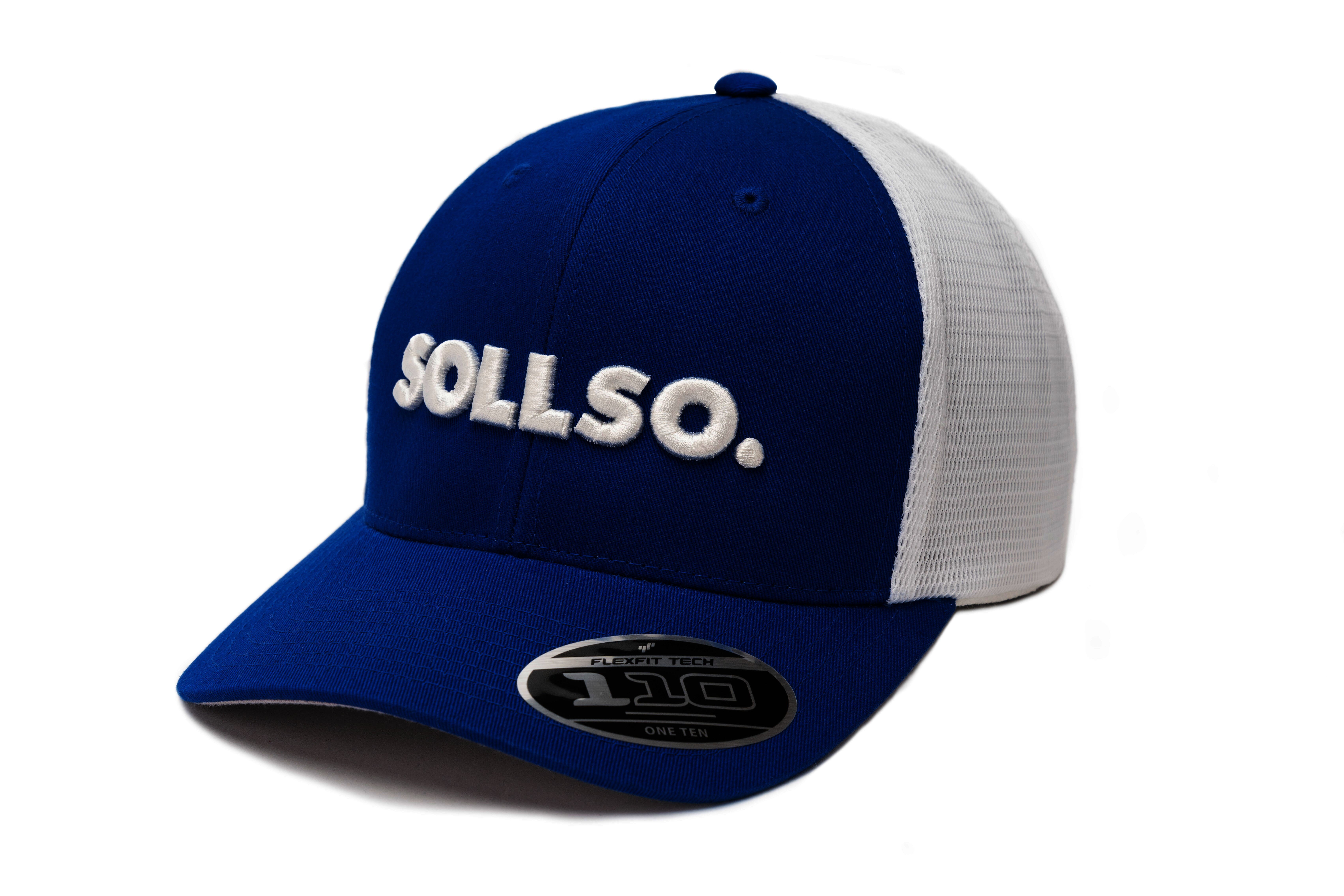 SOLLSO. Mesh 2-Tone Cap, Royal-White