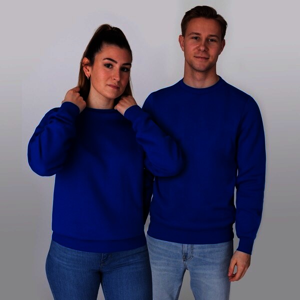 JAKO Sweat-Shirt Organic, royal, Gr.S
