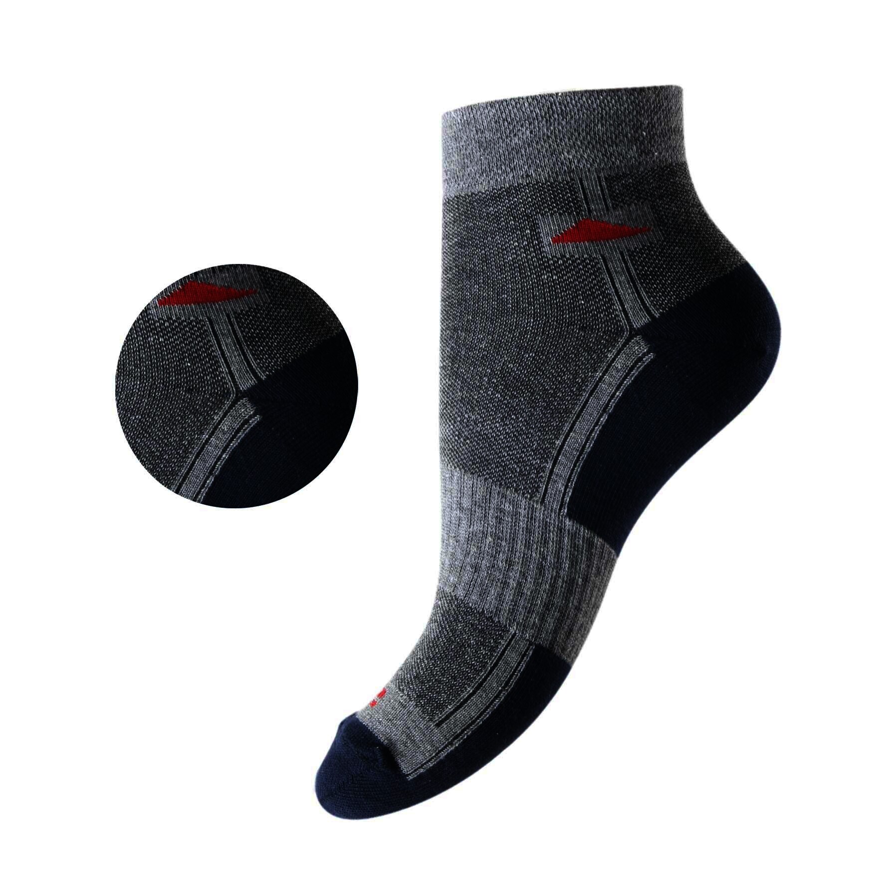 Herren Sneaker-Socken 72959 , Gr. 39/42 , Farbe Marine/Grau, 2 x 4er-Pack