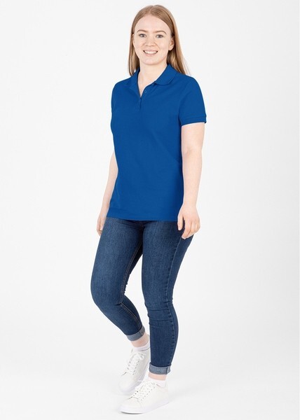 JAKO Damen Polo-Shirt Organic, royal-blau, Gr.36