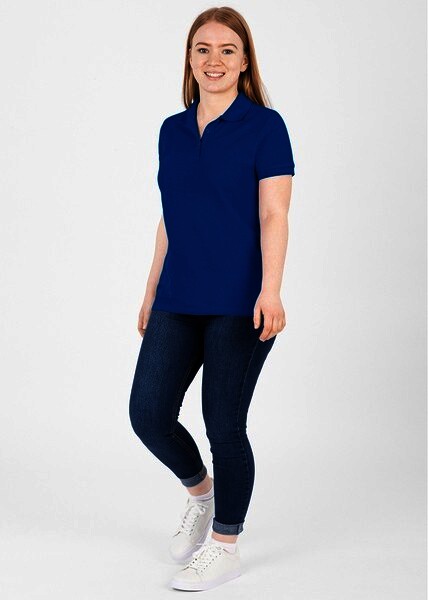 JAKO Damen Polo-Shirt Organic, royal-blau, Gr.36