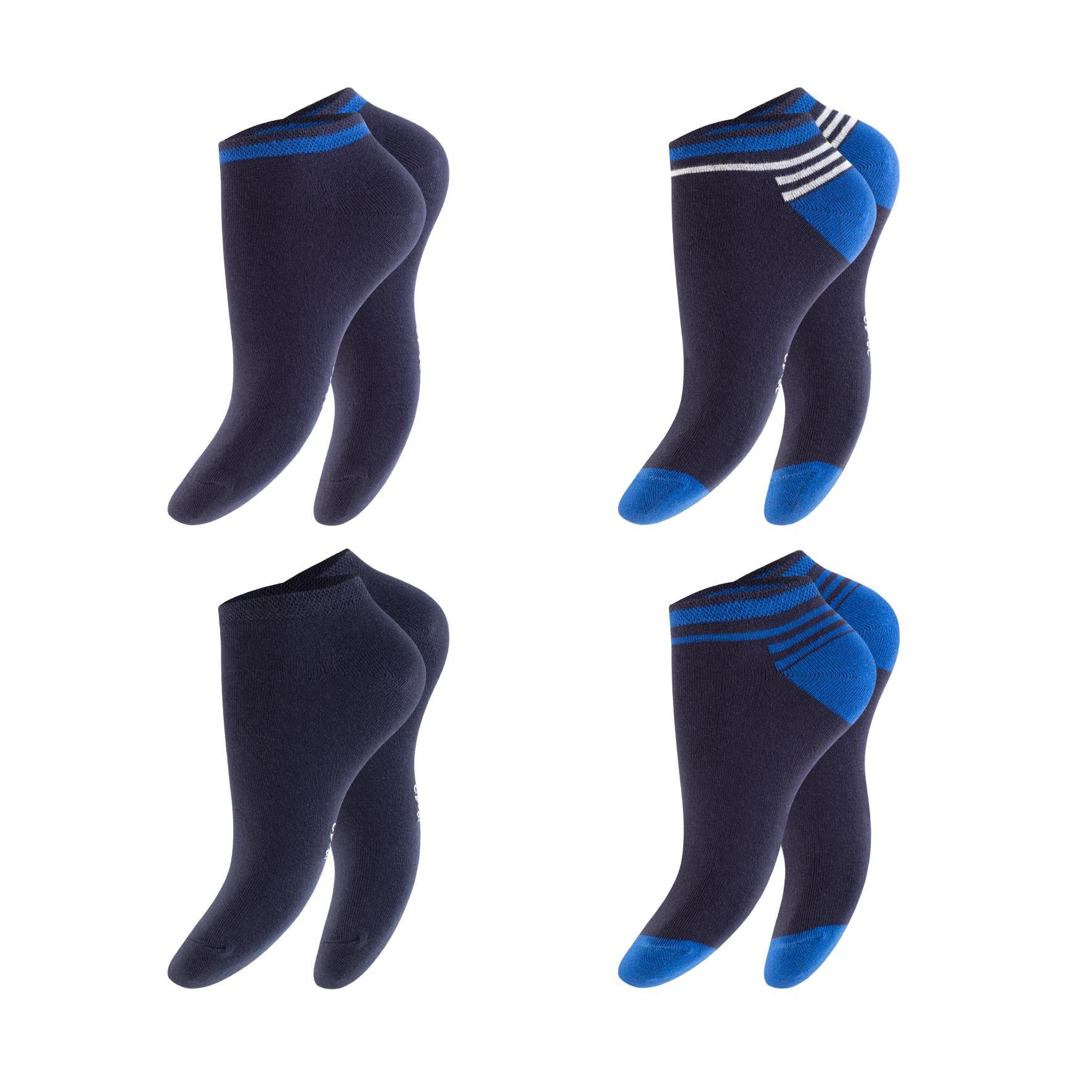 Herren Sneaker-Socken 79508 ,Pack 2, Gr. 43/46, farbig gem., 4 x 4er-Pack