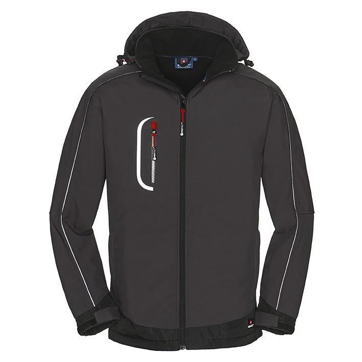Softshell-Jacke MONTANA, grau/schwarz, Gr.XXL