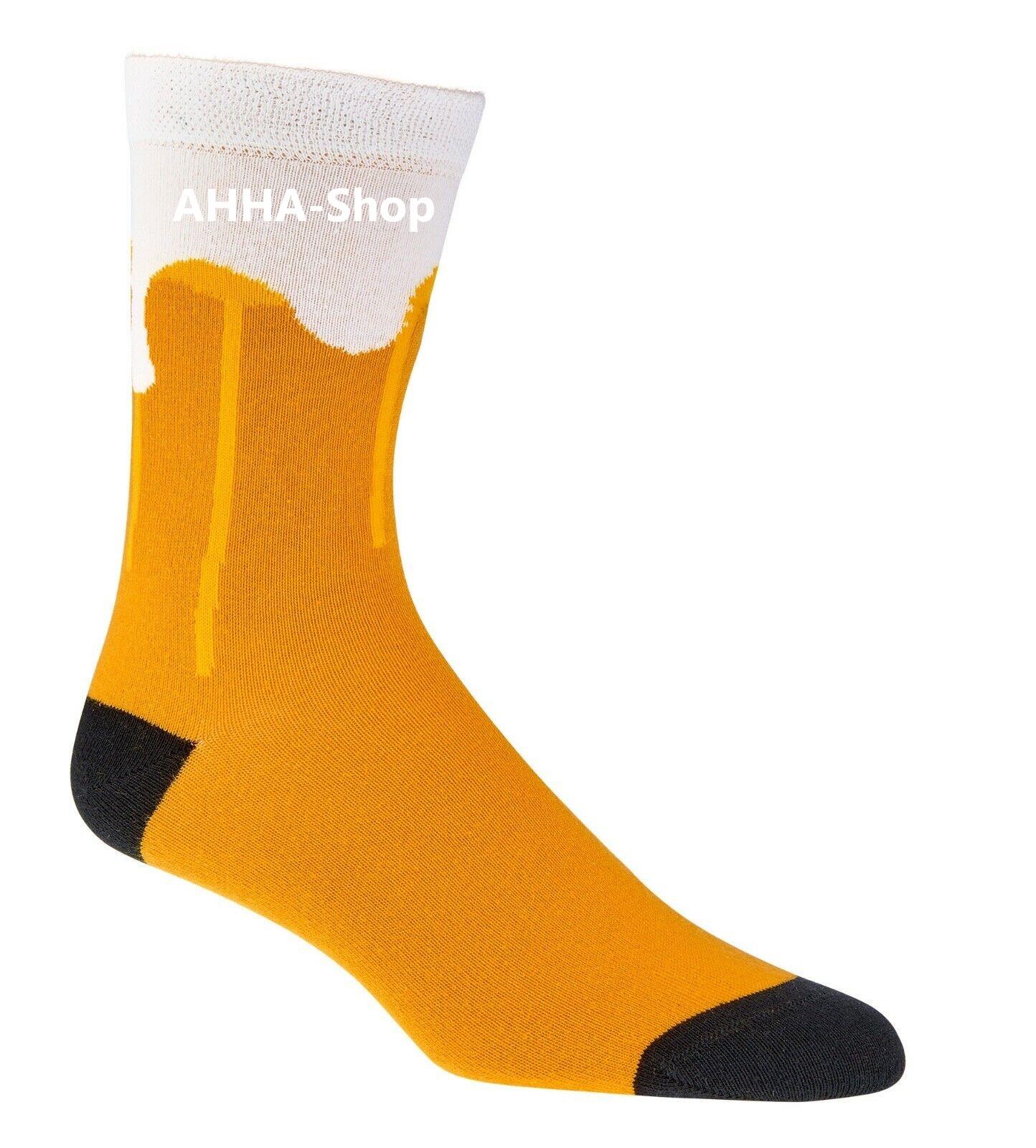 2 Paar „Socks4fun“ Socken mit Biermotiv, Gr. 42 - 47  2 Paar „Socks4fun“ Socken mit Biermotiv, Gr. 42 - 47