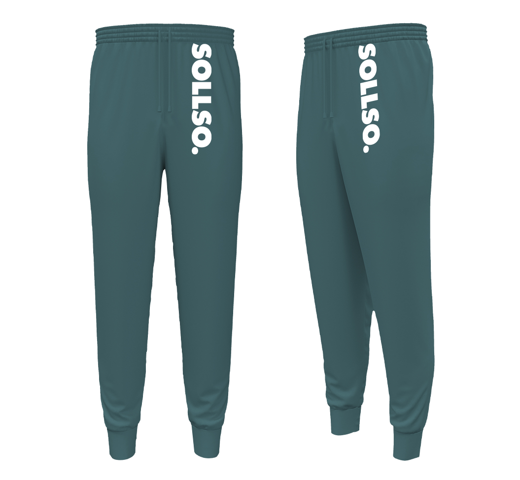 SOLLSO. Sweatpants „Pure Logo Big“, Farbe Islandic Mint, Größe 3XL SOLLSO. Sweatpants „Pure Logo Big“, Farbe Islandic Mint, Größe 3XL