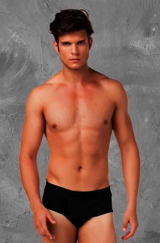 Herren Slip mit Eingriff 2 x 3er Pack Feinripp Farbe: schwarz, Größe 9