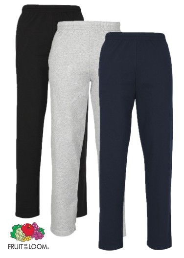 Fruit of the Loom Leightweight-Jog Pants, Schwarz, Gr.L