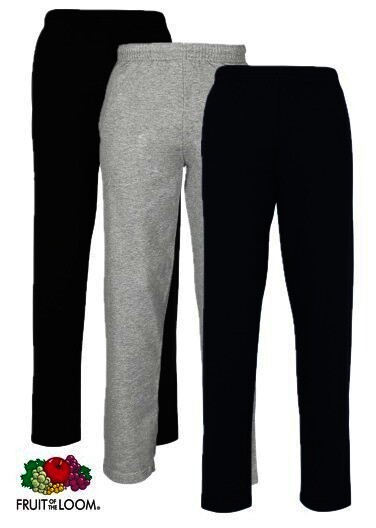 Fruit of the Loom Leightweight-Jog Pants, Schwarz, Gr.L