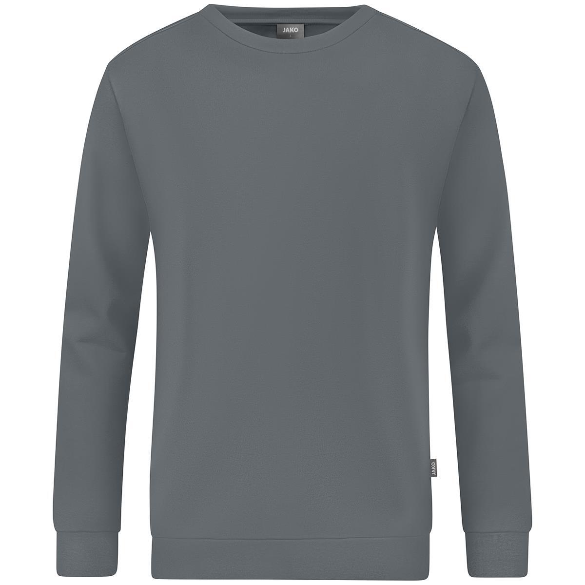 JAKO Sweat-Shirt Organic, steingrau, Gr.5XL