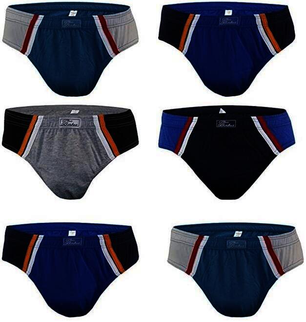The Bakis Herren Baumwolle Sports Slips, 9er-Pack, mehrfarbig, Größe 6