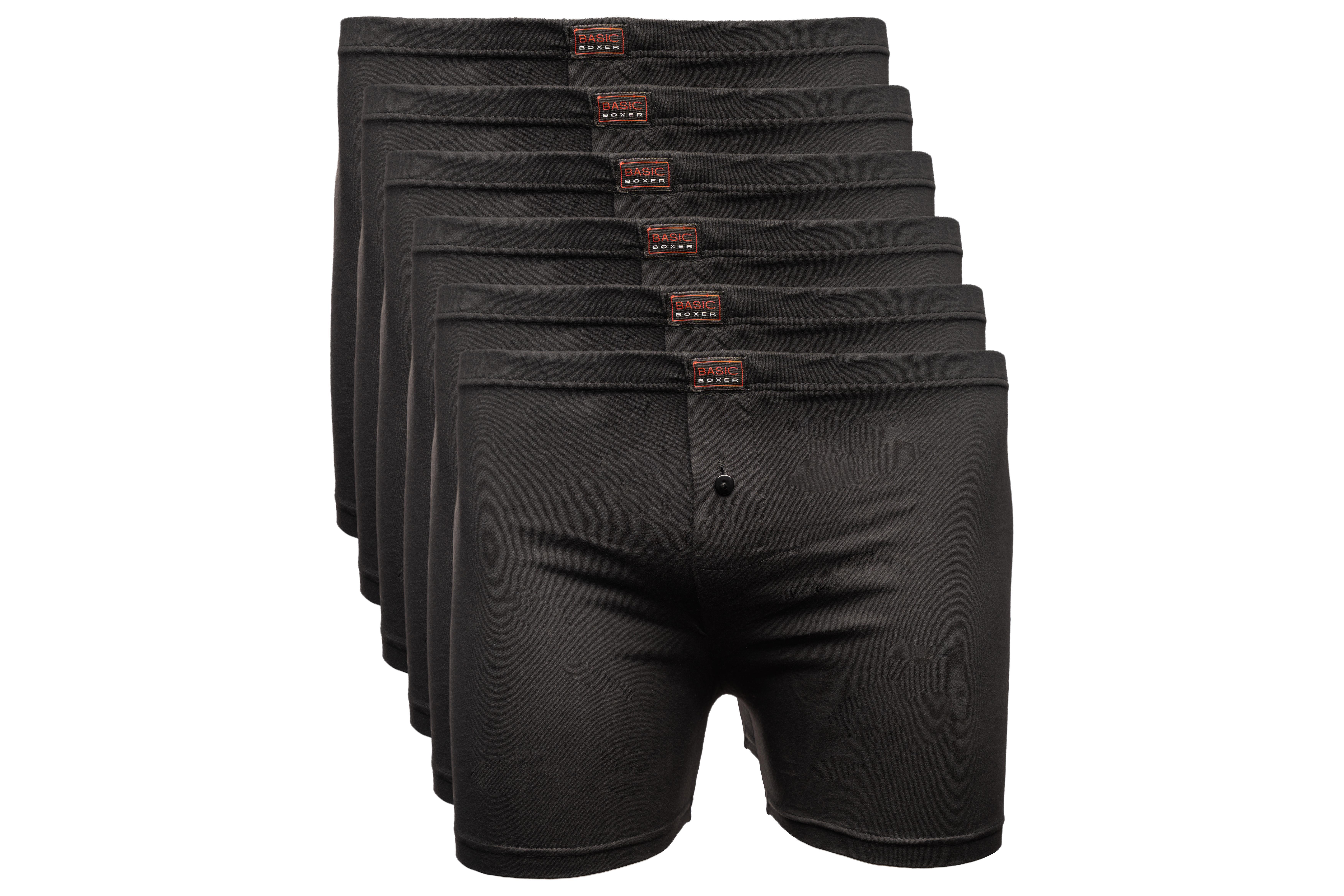 The BAKIS Herren Boxer Short, 2 x 3er Pack, schwarz, Größe 10