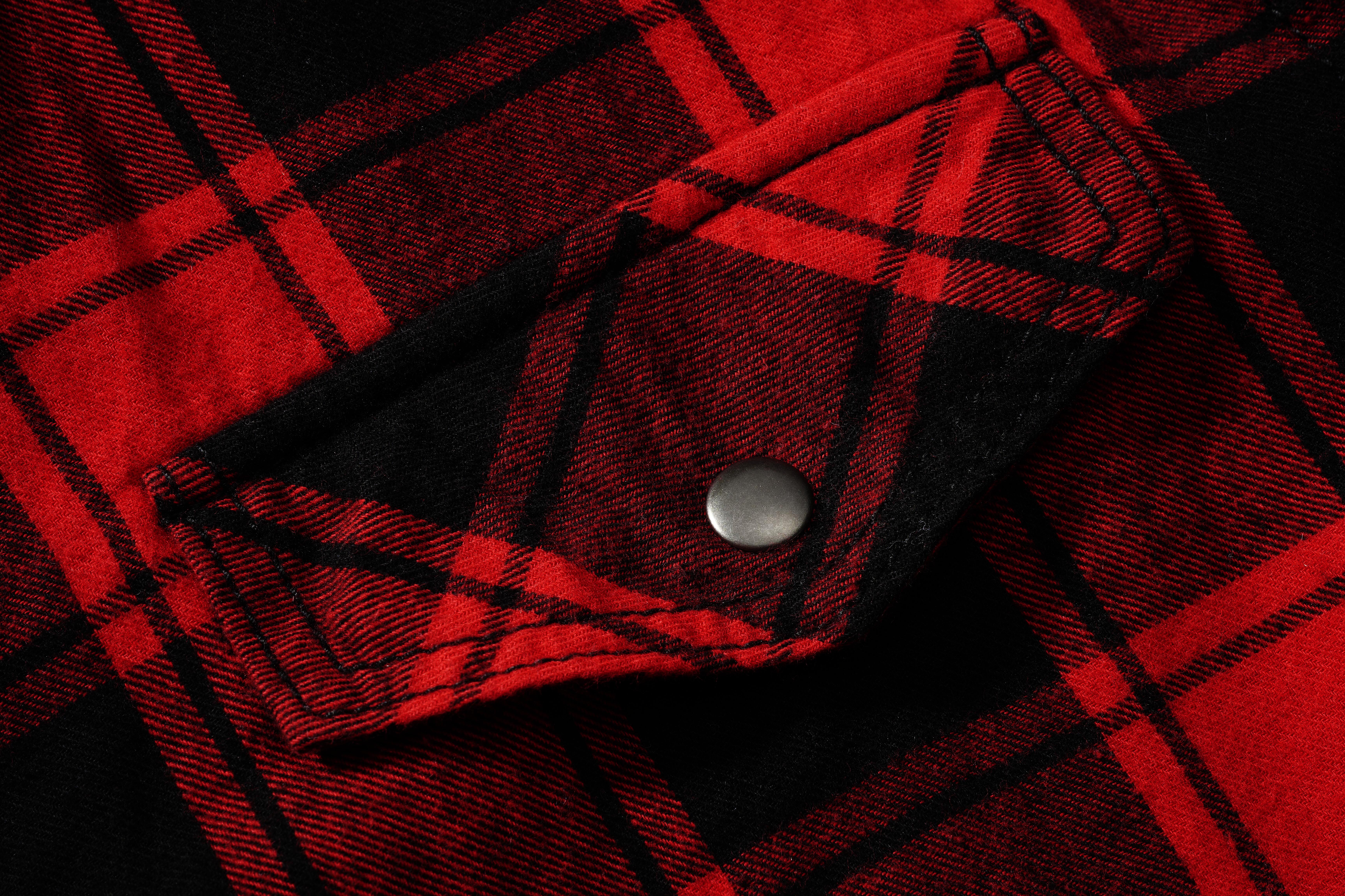 Brandit Checkshirt, Farbe rot/schwarz, Größe XL