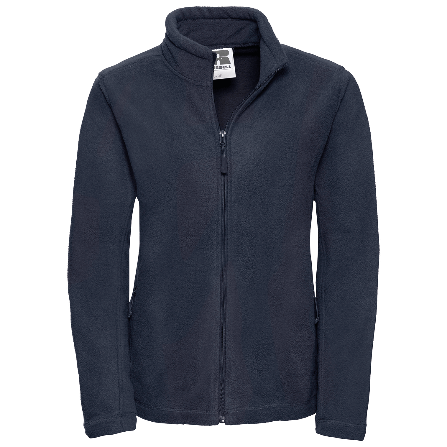 RUSSELL Damen-Fleece-Jacke, Schwarz, Gr.L