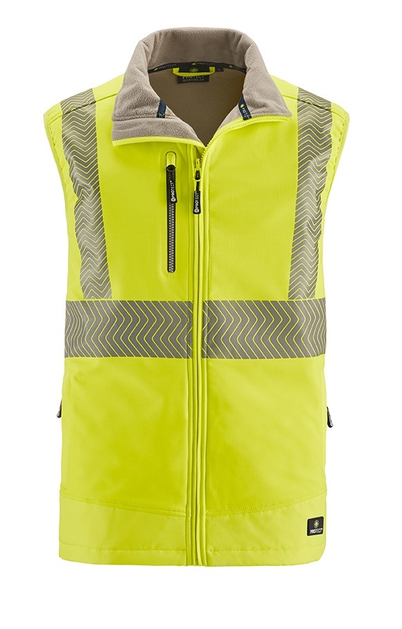 4PROTECT® Warnschutz-Softshellweste PARAMUS, leuchtgelb, Gr.4XL