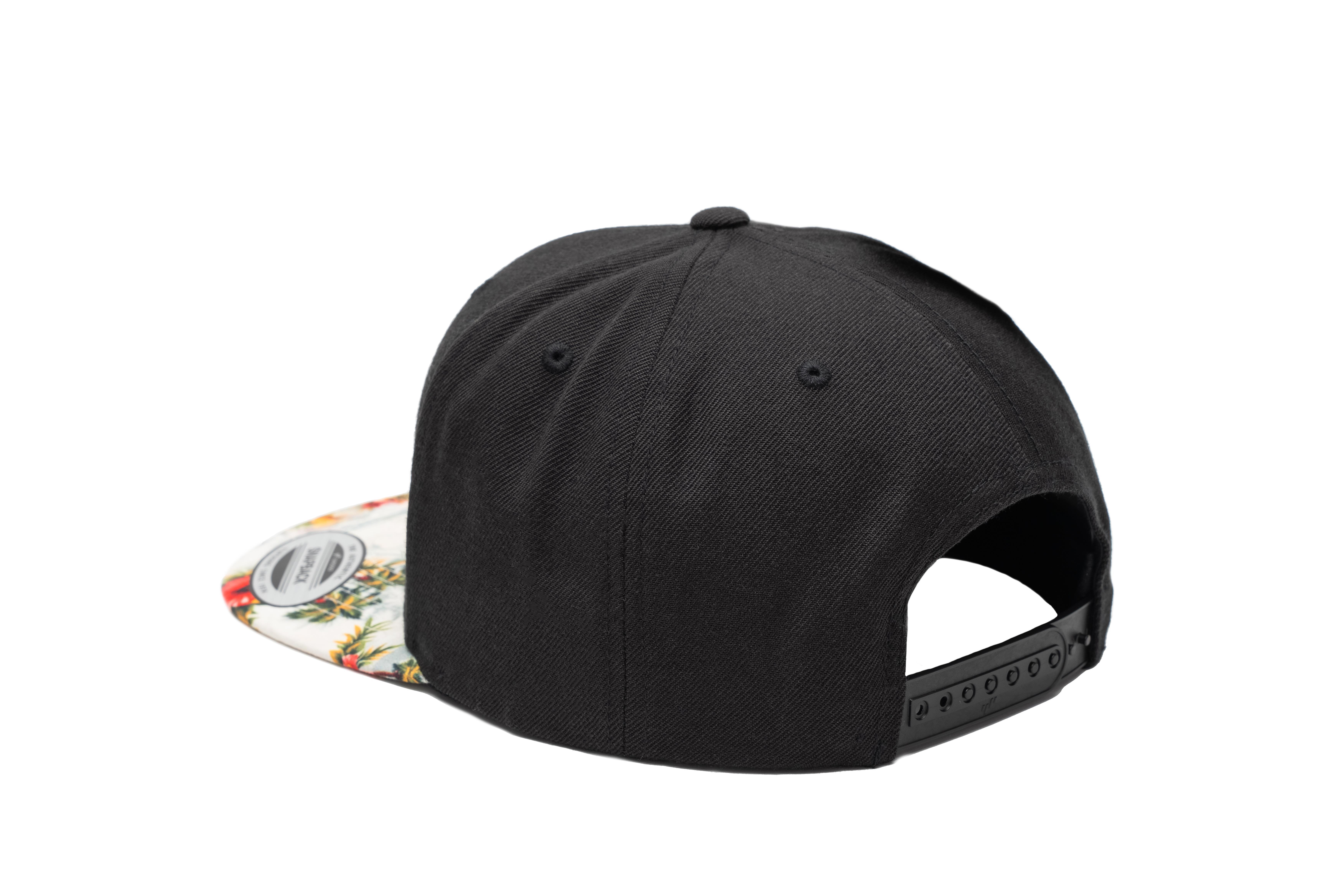 SOLLSO. Floral Snapback Cap, Mint